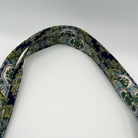 Vera Bradley Hannah Cambridge pattern blue green white purse tote shoulder bag - Picture 7 of 15